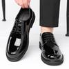 Autumn new men's casual shoes dress business wedding shoes factory leather shoes men's soft leather soft soles trendy shoes