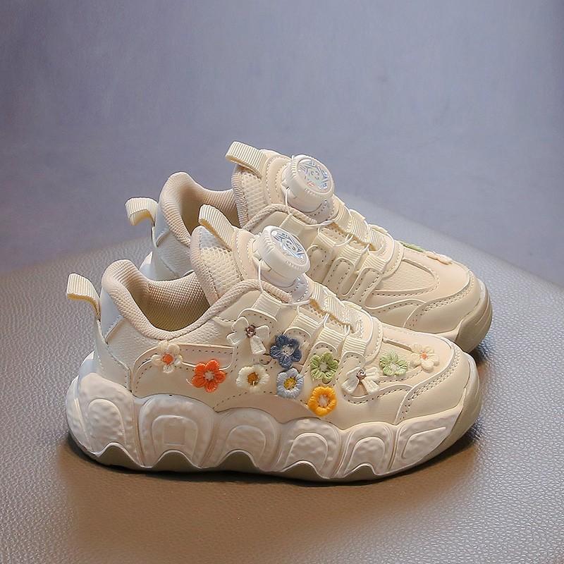 

Новые весенне-осенние легкие и удобные туфли на мягкой подошве для девочек, дышащие, модные, универсальные, повседневные, спортивные 37 бежевый