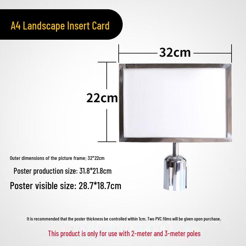 

Vertical Insert Card Display Sign Stand