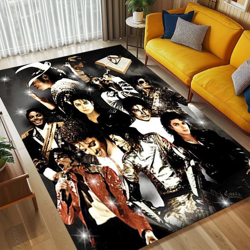Michael Jackson Living Room Non-Slip Area Rug Soft Carpet for Bedroom Game Playroom Sofa Office Home Decor Doormat Christmas Gift C9211925