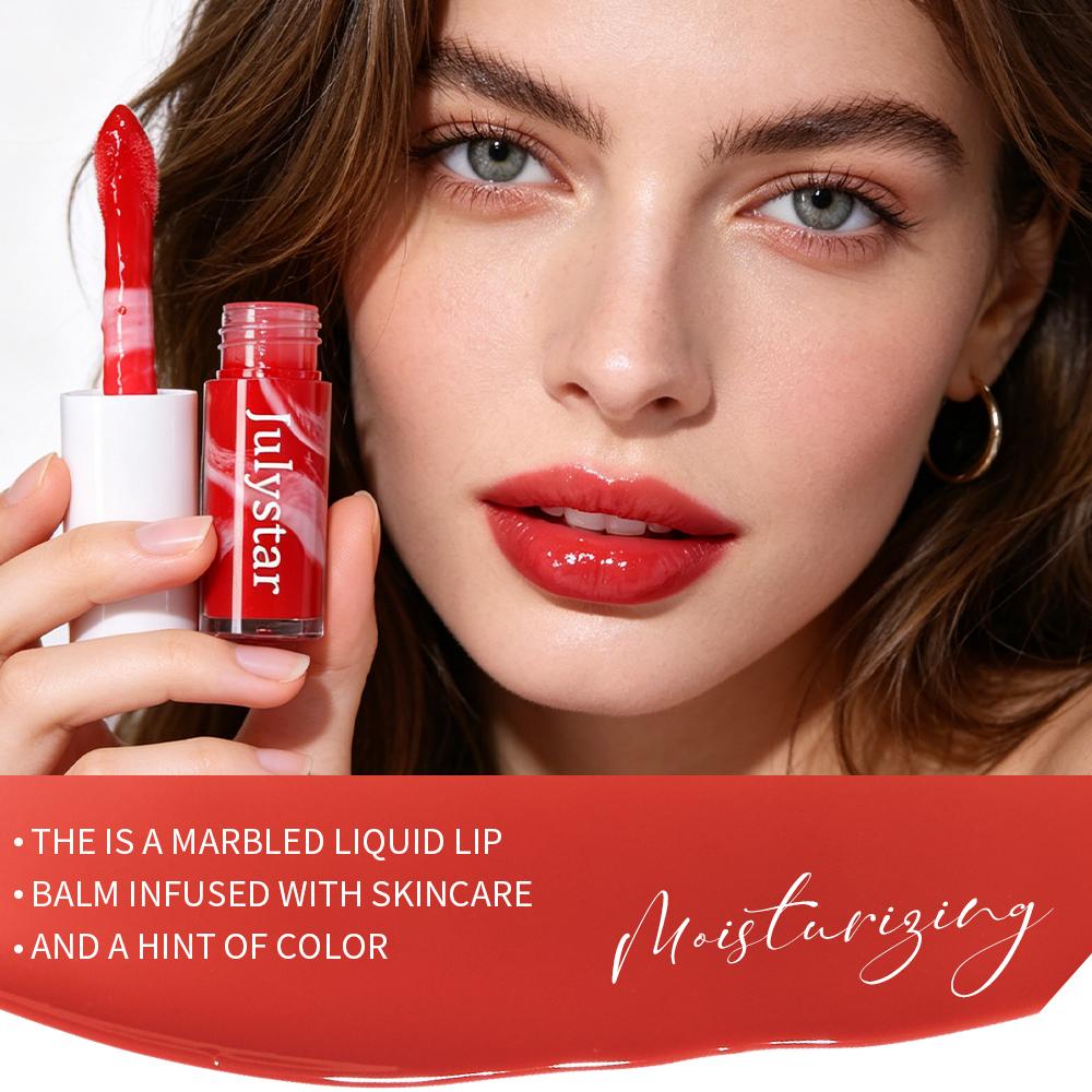 7pcs Water Gloss Lip Glaze Set  7 Colors High Shine Mirror Lip Tint Moisturizing Non-Stick Cup Liquid Lipstick Long Lasting Plumping Lip Gloss Makeup