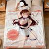 Anime Fanart Girl M-Mizuhara Chizuru Flannel Soft Warm Plush Blanket Sofa Living Room Pet Hogar Bedroom Gift Home Car Portable
