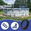 Replacement Pool L-Shape O-Ring Rubber Pool L-Shape O-Ring Gasket Pool Sand Filter O-Ring Replacement for Intex Swimming Pool