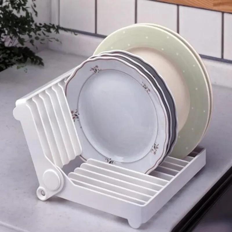 New Kitchen Bowl Dish Drying Rack Folding Household Storage Tableware Organizer Home Gadgets Accessories