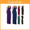 Elegante Abito Lungo Maxi Casual da Donna con Maniche Lunghe per Feste Serale