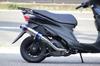 SSB Address V125S Model Compatible with O2 Sensor Vehicles HMS SUS Stainless Steel Blue Color Full Exhaust System Aftermarket Part (EBJ-CF4MA)