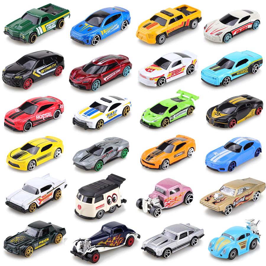 (Boxed) 1/64 Alloy Cars + Storage Box Mini Toy Set (includes 12 Cars + Layered Storage Box) Die-cast Metal, Boy's Toy, Sliding M