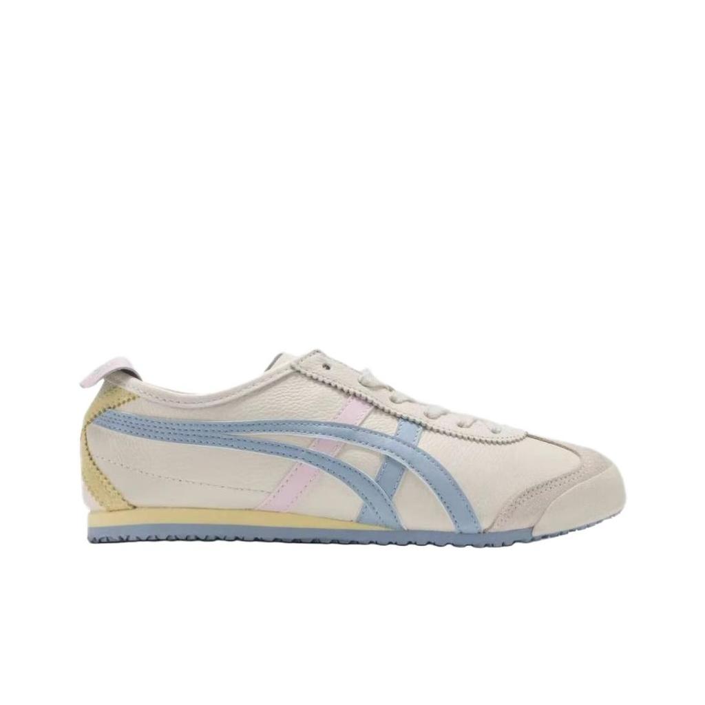 Onitsuka Tiger Mexico 66 Comfortable Versatile Lifestyle Casual Shoes Unisex sneaker White Blue Pink 1183B771-116