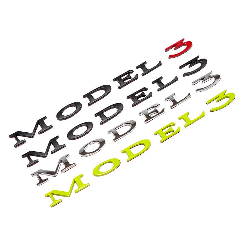 Tesla Model 3/Y/S/X High-Performance Zinc Alloy Rear Car Badge