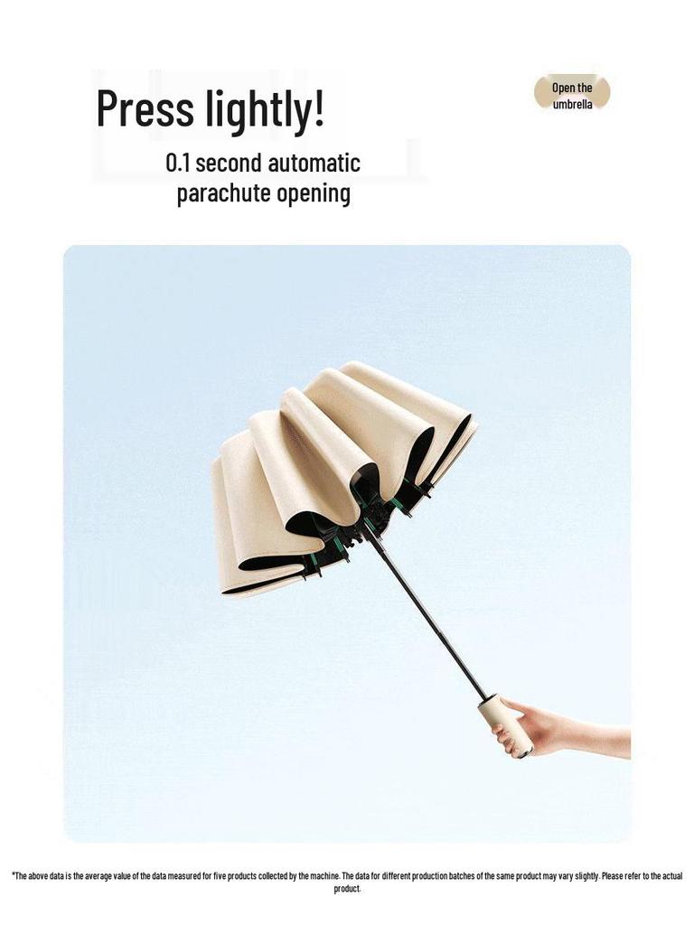 420-Bone Windproof Dual-Use Reinforced Folding Umbrella - Sunshade & Rain Protection for Men