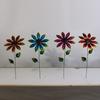 Garden Decoration Stakes, Sunflower, Courtyard Outdoor Wrought Iron Garden Pile Wrought Iron Decoration,Decoration Fake Flower