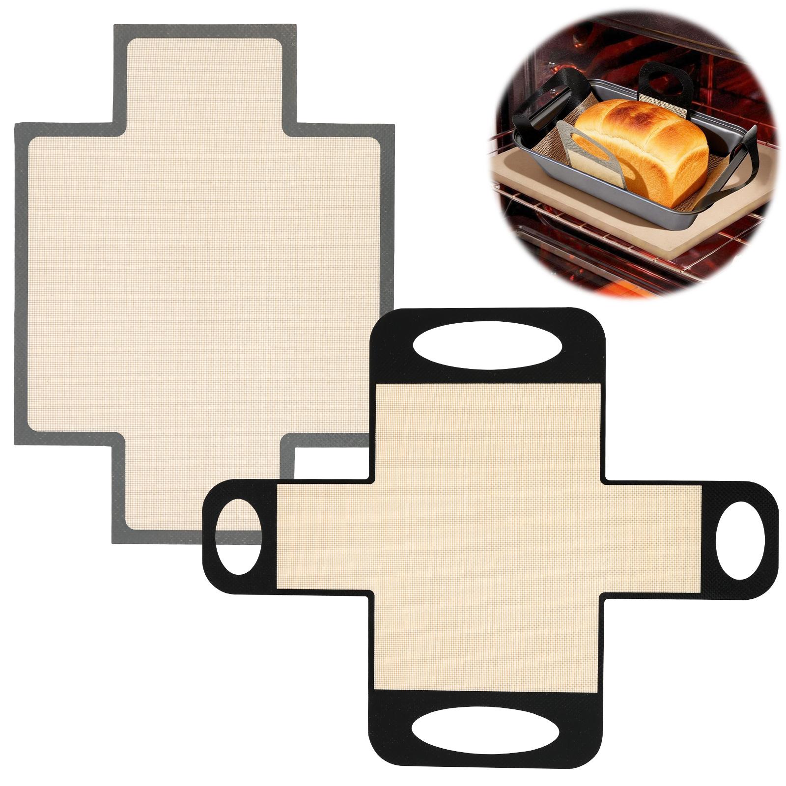 

2Pcs Silicone Bread Loaf Pan Liners Reusable Loaf Pan Liner Nonstick Bread Pan Baking Mat for Sourdough Toast Baking Accessories