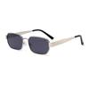 2320 Small Square Metal Sunglasses - UV400 Protection Retro Chic Sun Glasses for Men and Women, European American Fashion 509333