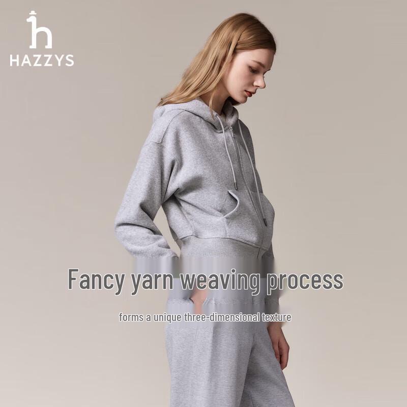 HAZZYS Women's PHIZ Sporty Full-Zip Hooded Sweatshirt