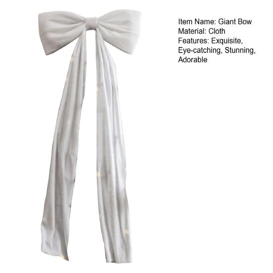 Giant Bow Decoration 20 x 70 Inch Big Velvet Bow for