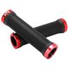 2pcs Bike Grips Rubber Anti Slip   Handlebar with Plastic Covers for 22mm Road Mountain   Replacement