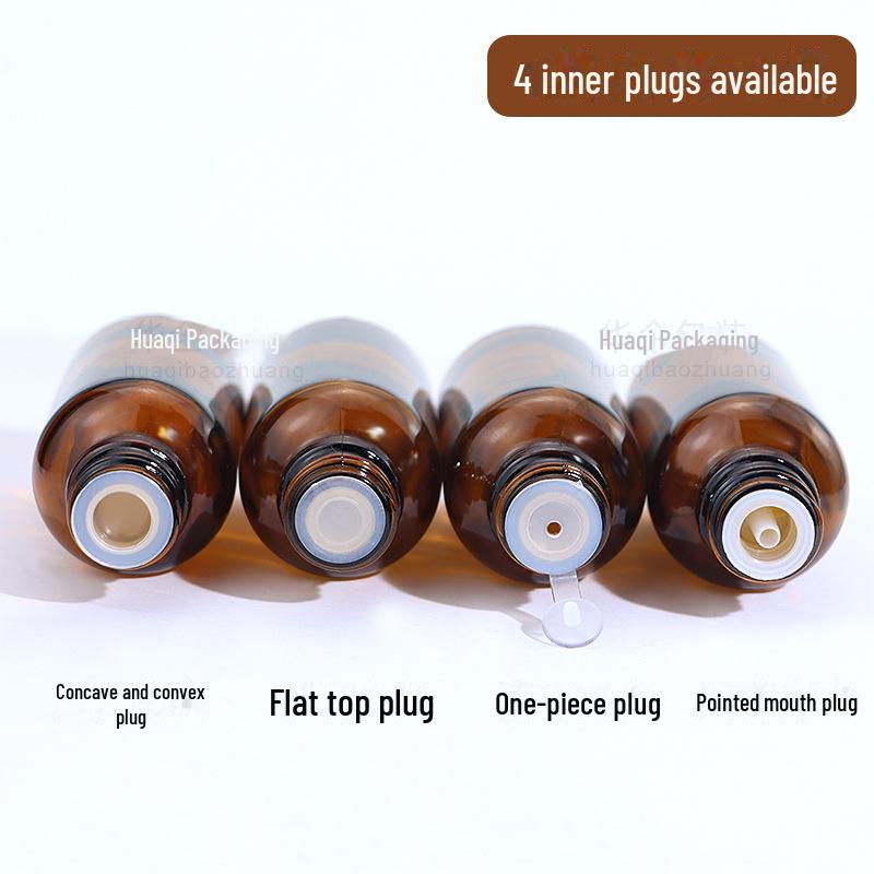 Transparent Essential Oil Bottle (10ml), Essence Liquid Sub-Bottle (30ml), Brown Glass Bottle (5ml-100ml)
