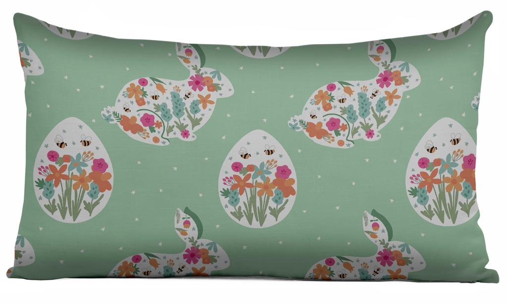 Vargottam Luxury, Printed Mint Green Cushion Covers Decorative Pillow Covers Square Throw Pillowcase