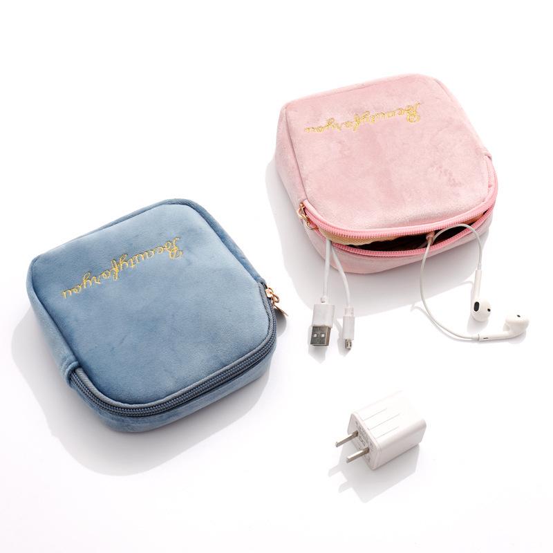 Portable Period and Storage Bag: Large Capacity for Lipsticks, Sanitary Pads, and More