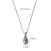 Sterling Silver Water Purifier Bottle Pendant Necklace - Elegant Long Style Sweater Accessory