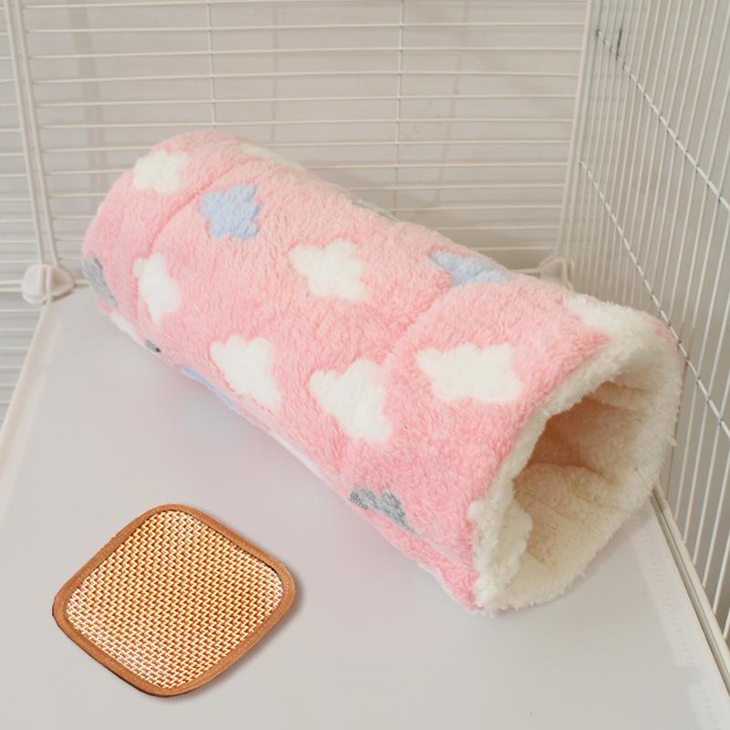 

Маленький туннель и гамак из флиса для питомца: Хомяк, Крыса, Сахарный поссум, Морская свинка Укрытие и Кровать Small (Diameter 15, Length 30)