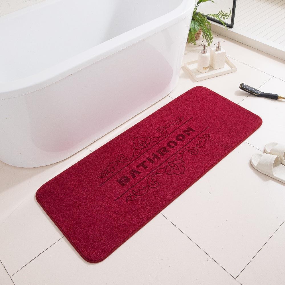 3D Carved Three-Dimensional Bathroom Floor Mat Bathroom Non-Slip Foot Mat Home Absorbent Carpet