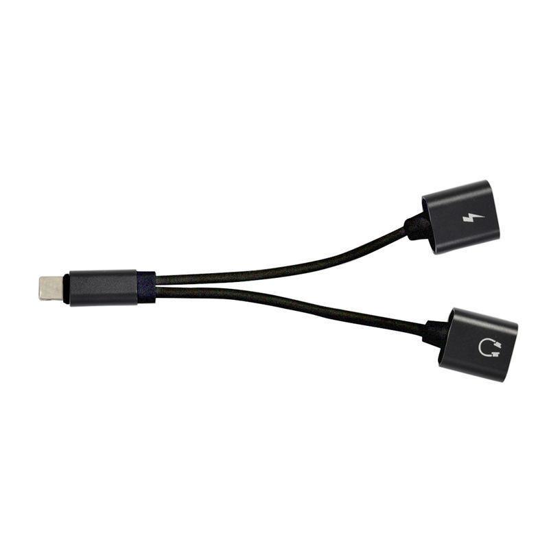 Lightnin Dual 2in1 Adaptateur Chargeur Audio Splitter Separateur Câble Iphone