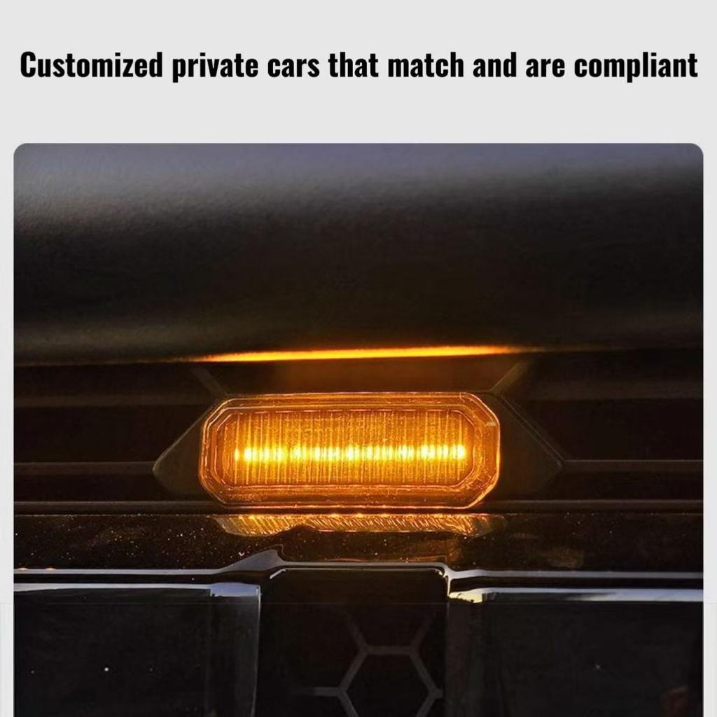 Fit for Chery Jetour Traveller 2023 Car Front Grille Light LED Daytime Running u Decor Light Front Face Grille Lights T2