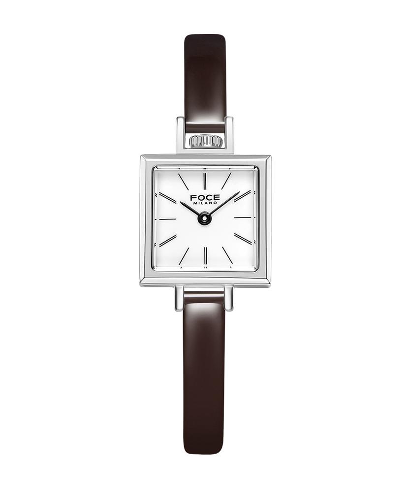 Pocheleidi 19.5Mm Women'S Square Leather Watch Fm1913L-Wh