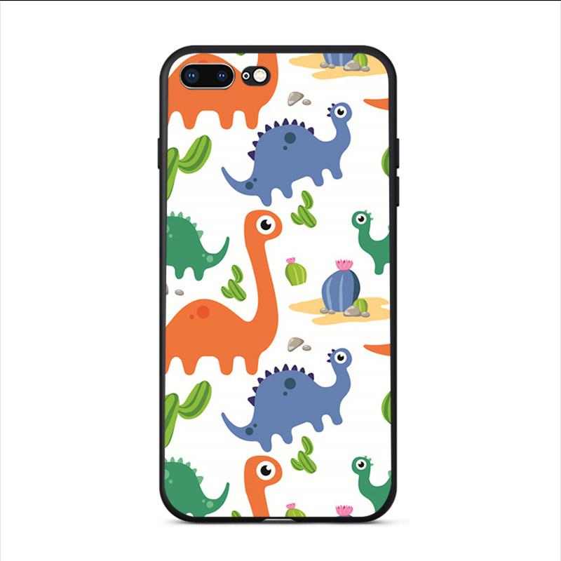 

Мягкий ТПУ чехол для телефона Мультяшный красочный чехол с динозавром Для iPhone X 10 XR XS 11 Pro max SE 2020 6 7 8 Plus 5S 6S Чехол для сотовых телефонов iPhone 11promax