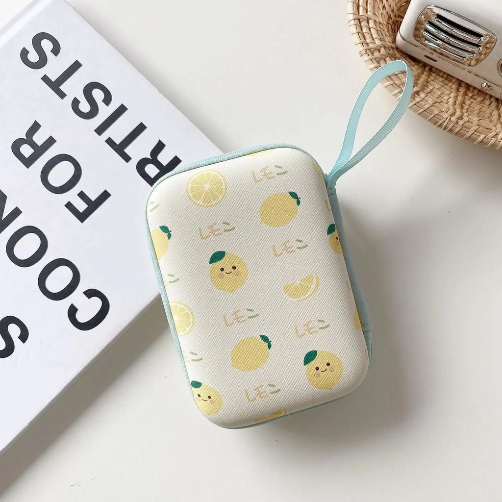 Reißverschluss Münz- Kopfhöreretui Fruchtstil Datenkabel Ladekabel Aufbewahrungsbox Damen Lippenstifte Visitenkarten Münzorganizer Taschen