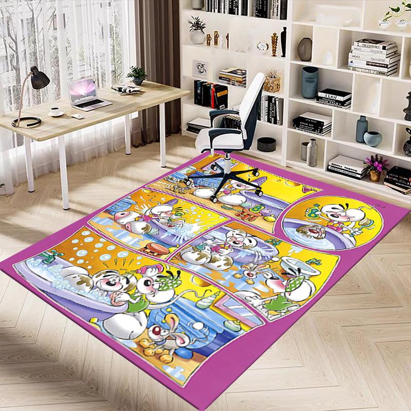 1pc Time Adventure Carpet for Playroom Bedroom Living Room Sofa Home Decor,kids Game Area Rug Non-slip Floor Mat Y72348