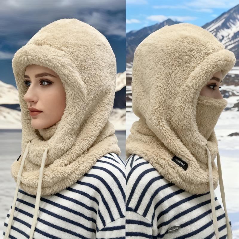 Ulepszona Pogrubiona Czapka z Futerkiem Zimowa Elastyczny Sznurek Lekka Ciepła Miękka Wiatroszczelna Outdoor Kolarstwo Narciarstwo Sportowa Czapka