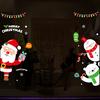 Christmas Stickers, Santa Claus Tree, Christmas Window Stickers, Party Window Display, Glass Stickers, Static Wall Stickers
