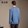 Antonio Men's 100% Lamb Wool Embroidered Round Neck Sweater