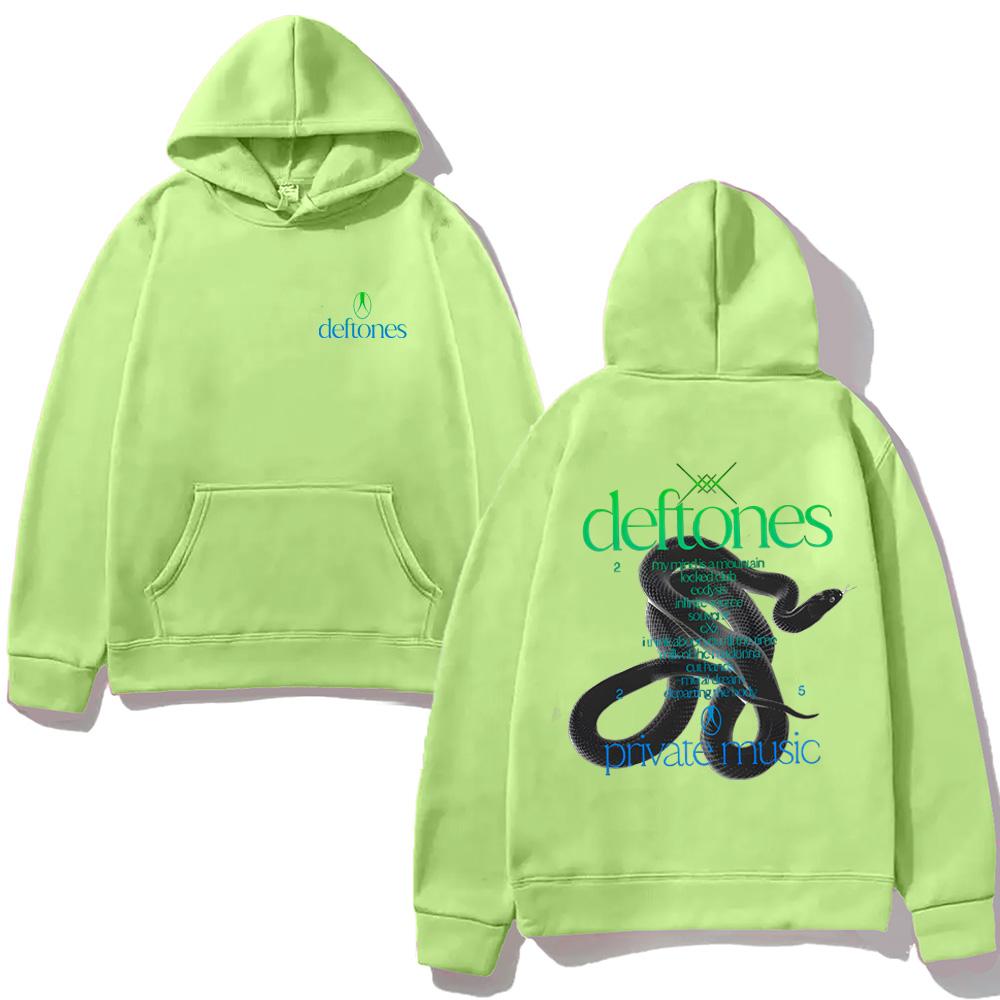 Private Music Tracklist HOODIE Deftones Singer's Same Style High Quality Harajuku Moletom with Hooded Fleece Comfortable Hoody