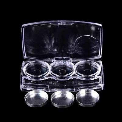 Make-up Očné tiene Líčka 3 dierková prázdna paleta Prenosná