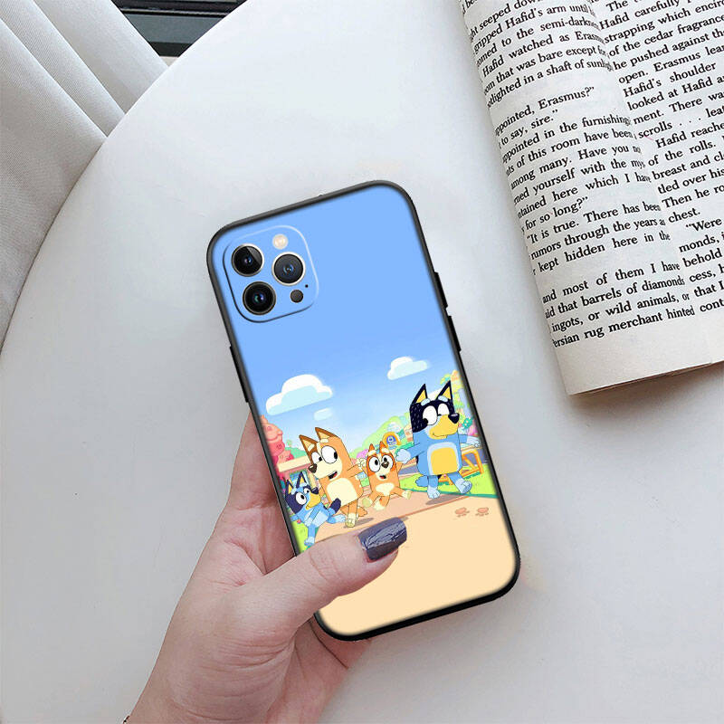 MH23 Bluey Phone Shell for Samsung S20 S21 S22 S23 S24 FE Ultra Plus Lite S21S A55 A07 A17 F06 F16 M06 M16 M56 A36 A37 A57