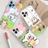 1pc Cute Cartoon Line Dog Maltese Phone Case For IPhone 17 16 15 14 11 12 13 Mini Pro XS Max Plus Funda Shell