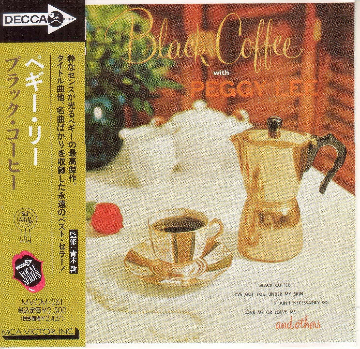 

CD PEGGY LEE - Black Coffee MVCM261 DECCA 1992 Japan Rock Used