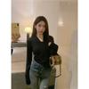 Autumn and Winter T-shirt Bottoming Shirt for Women Slim Fashionable and Versatile Short Top