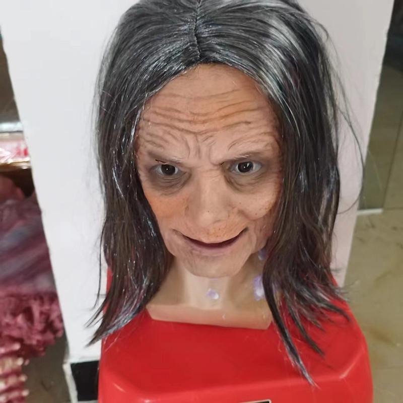 Halloween Latex Granny Mask For Cosplay And Costume Parties