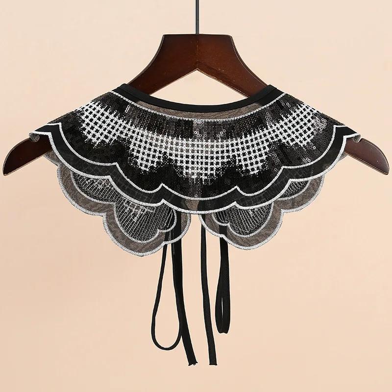Perfect Match Lapel Fake Collar Shawl For Women Neck Decorative Chocker Necklace Women Detachable False Collar Doll Ladies Half Shirt Collars