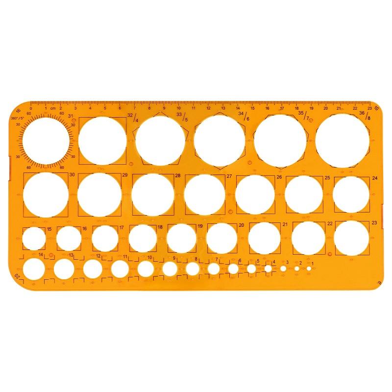 Kreis Schablone mit 22/36 Kreisen Schablonenvorlage Kreisschablonen zum Malen Kreisläufer für Zeichenhilfen Quilling Schablone