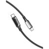 Câble USB-C - VENTION - 1.2m - 5A - Affichage LED - Tressé en coton