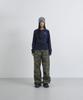 Tansanmageunesyum Nylon Wide Studded Cargo Pants (Camo Khaki)