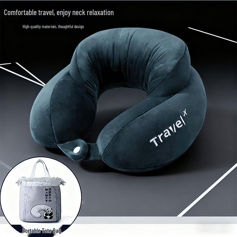 Custom Logo U-Shaped Neck Support Pillow for Airplane Travel