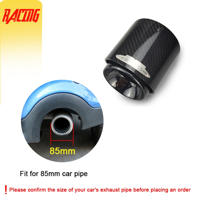 1 Pc Carbon Fiber Exhaust Muffler Tips Car Modification Nozzle for Muffler Fit Upgrade For Mini Cooper F54 F55 F56 F57 F60 R55