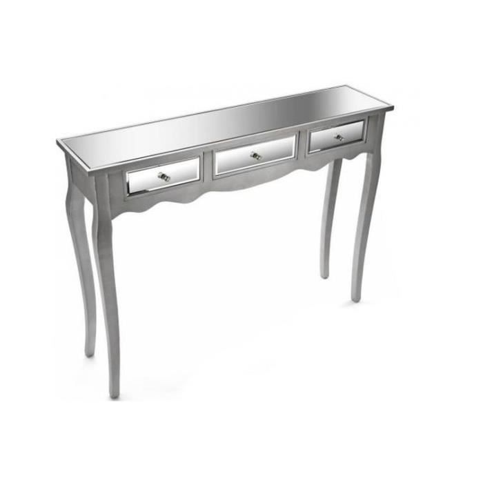 Console Miroir 3 Tiroirs 106.5cm MASALA