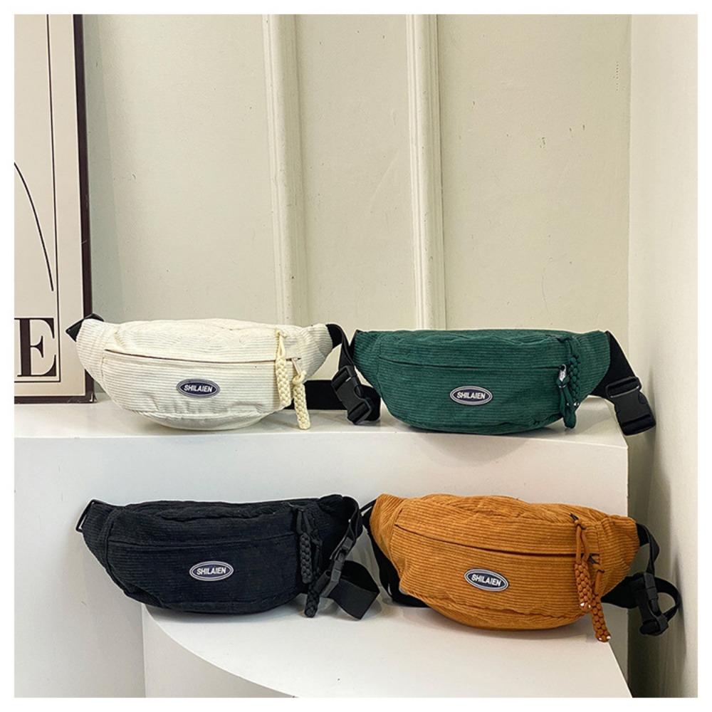 

Large Capacity Chest Bag Corduroy Kids Shoulder Bag New Purse